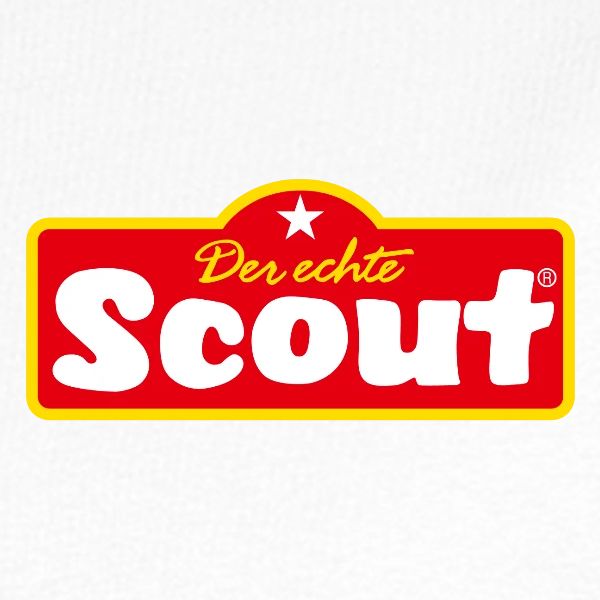 Scout Retro Backprint HOPPER, Druck vorne in Nahaufnahme